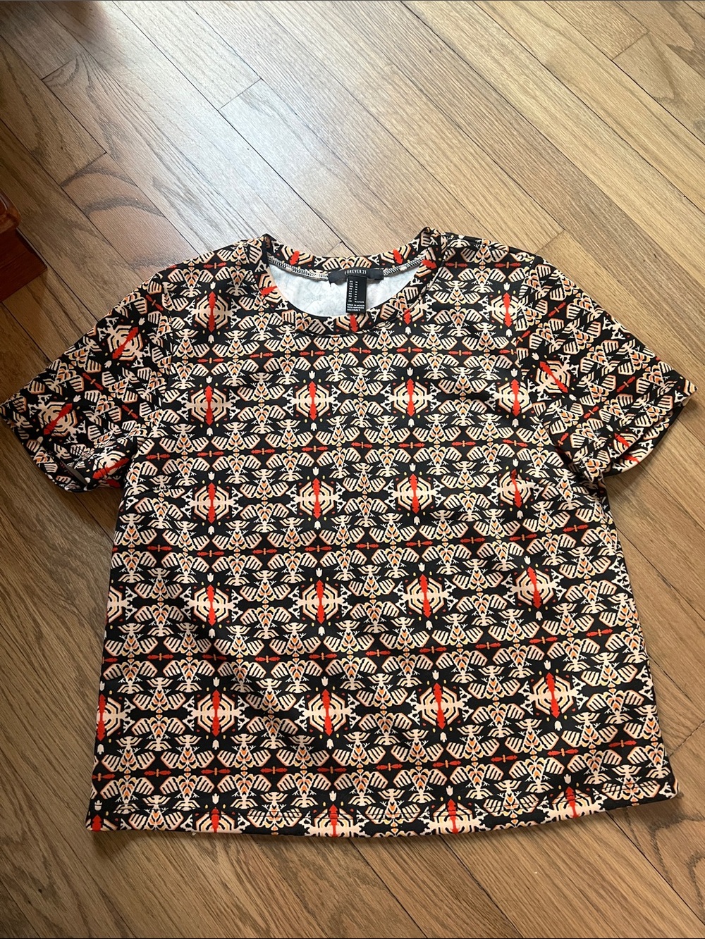 FOREVER 21 Funky Pattern Shirt
